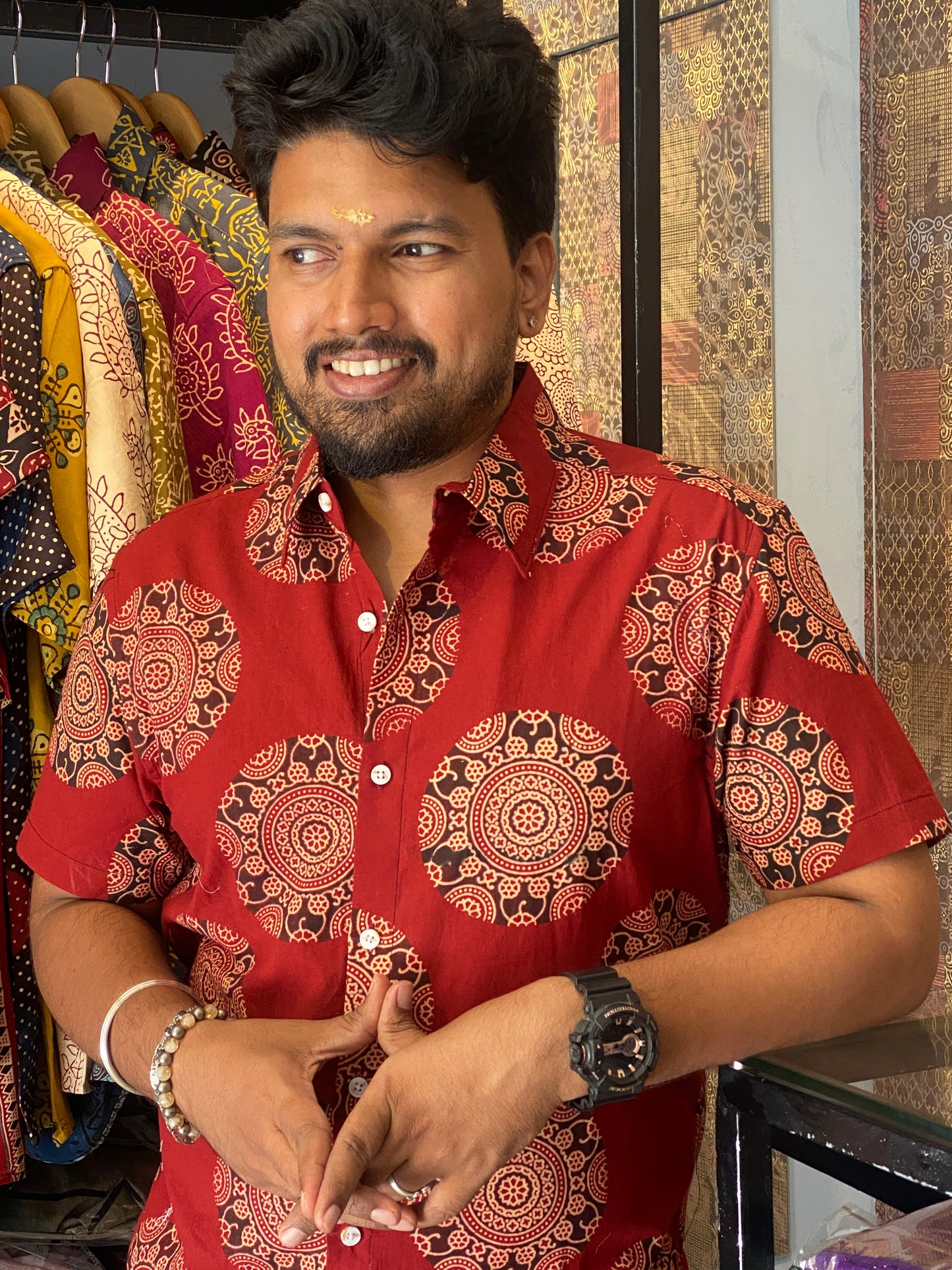 Pure Cotton HandblockPrinted Shirt