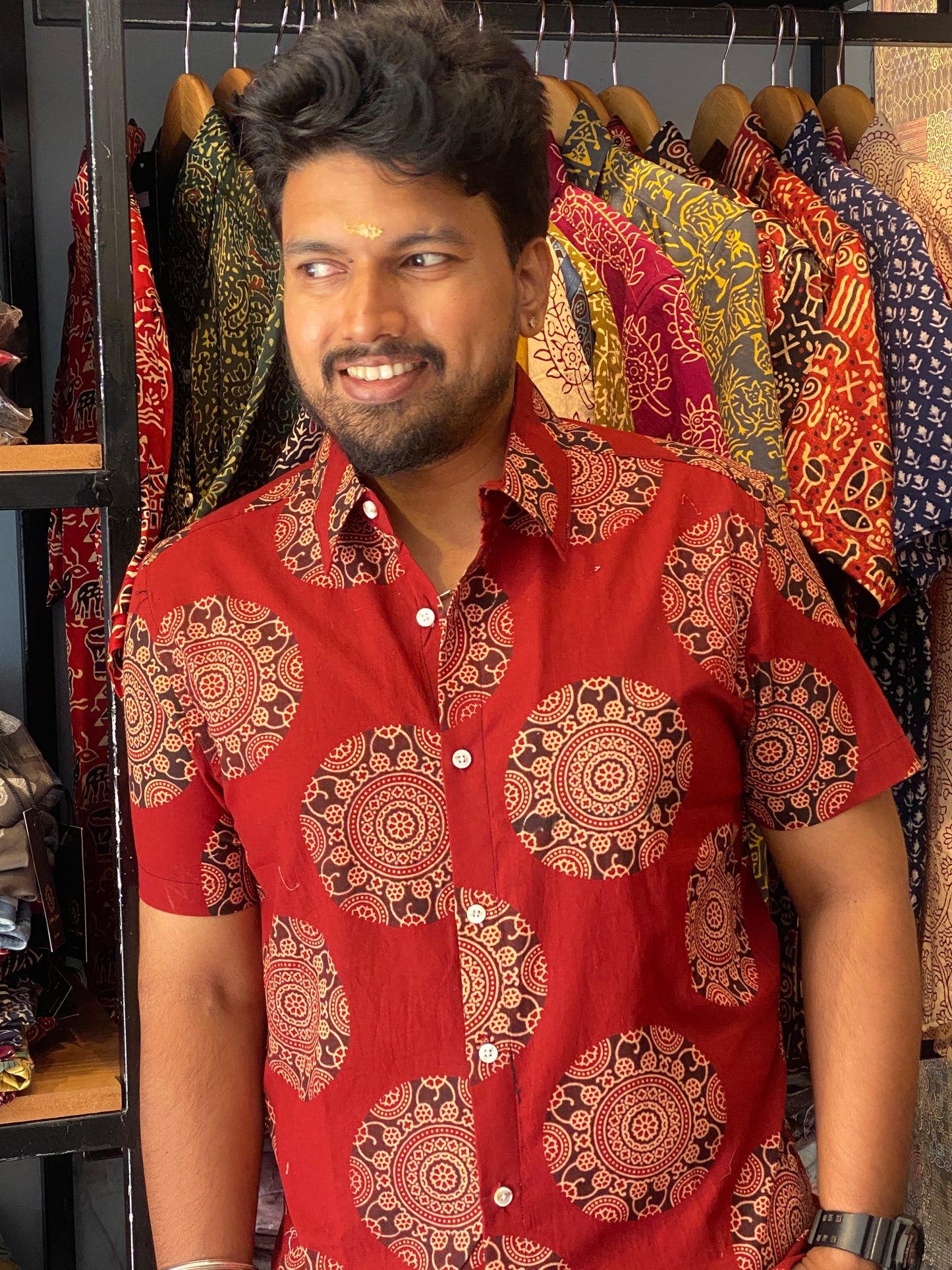 Pure Cotton HandblockPrinted Shirt