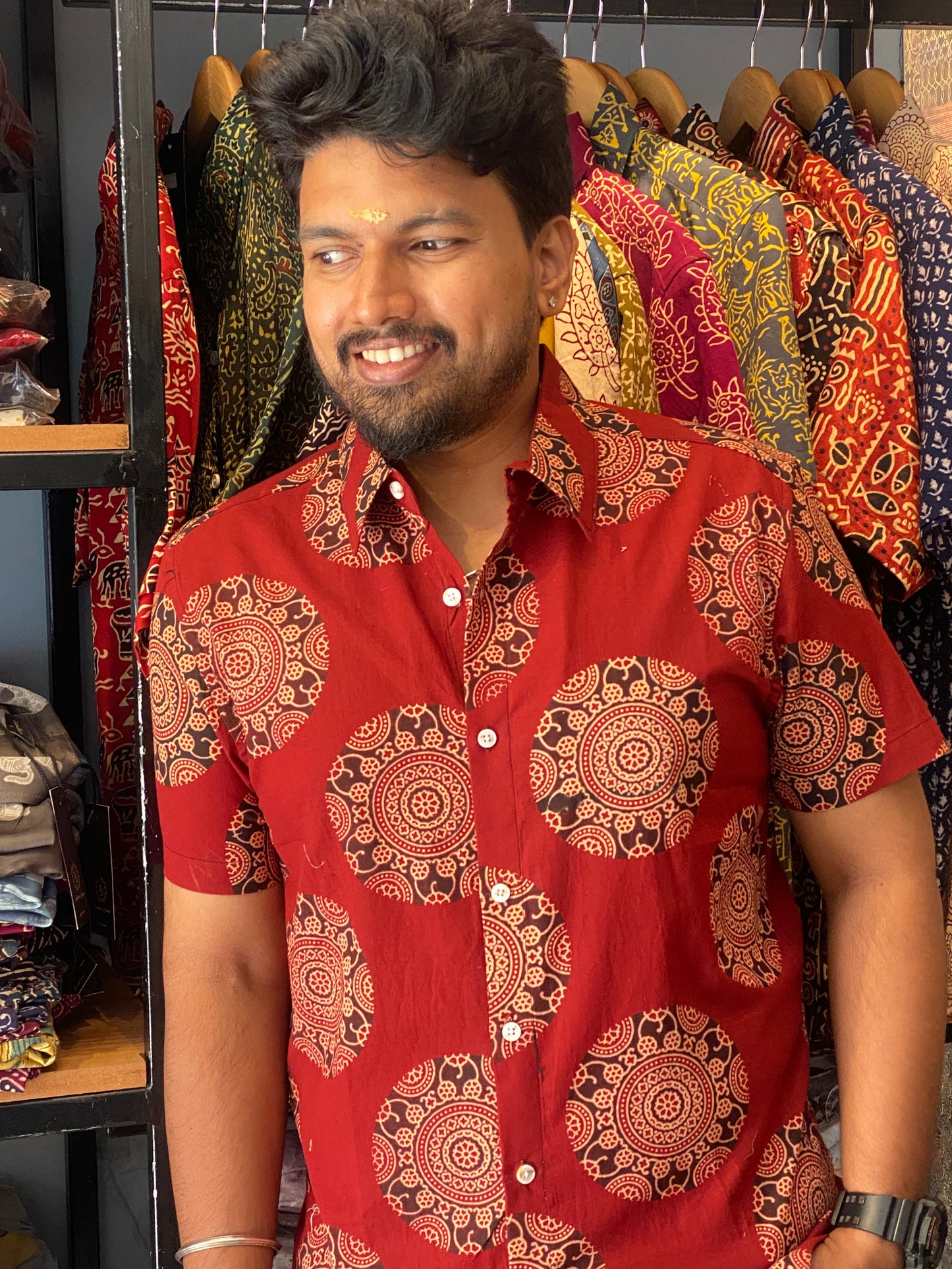 Pure Cotton HandblockPrinted Shirt