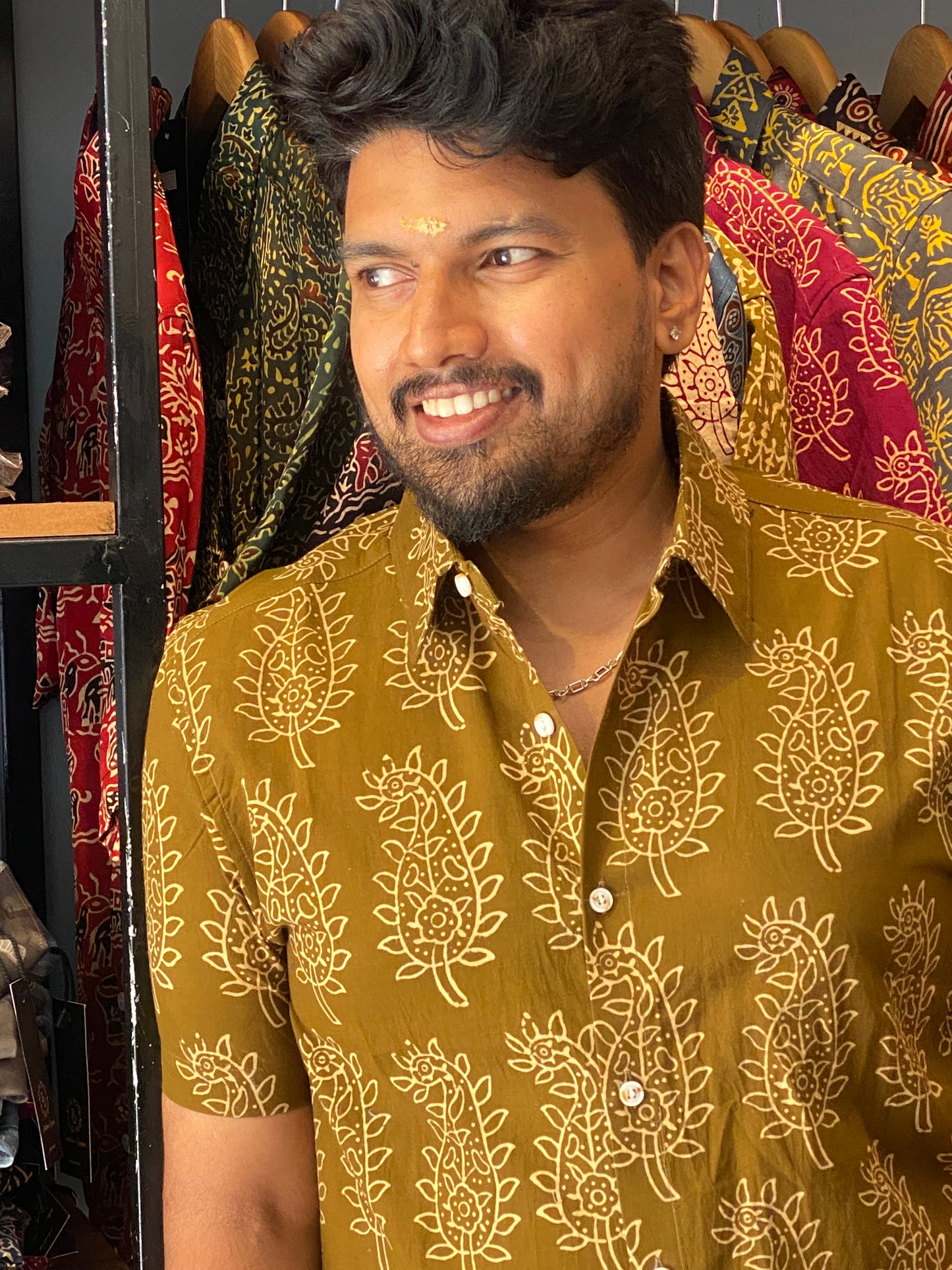 Pure Cotton Handblock Printed Shirt