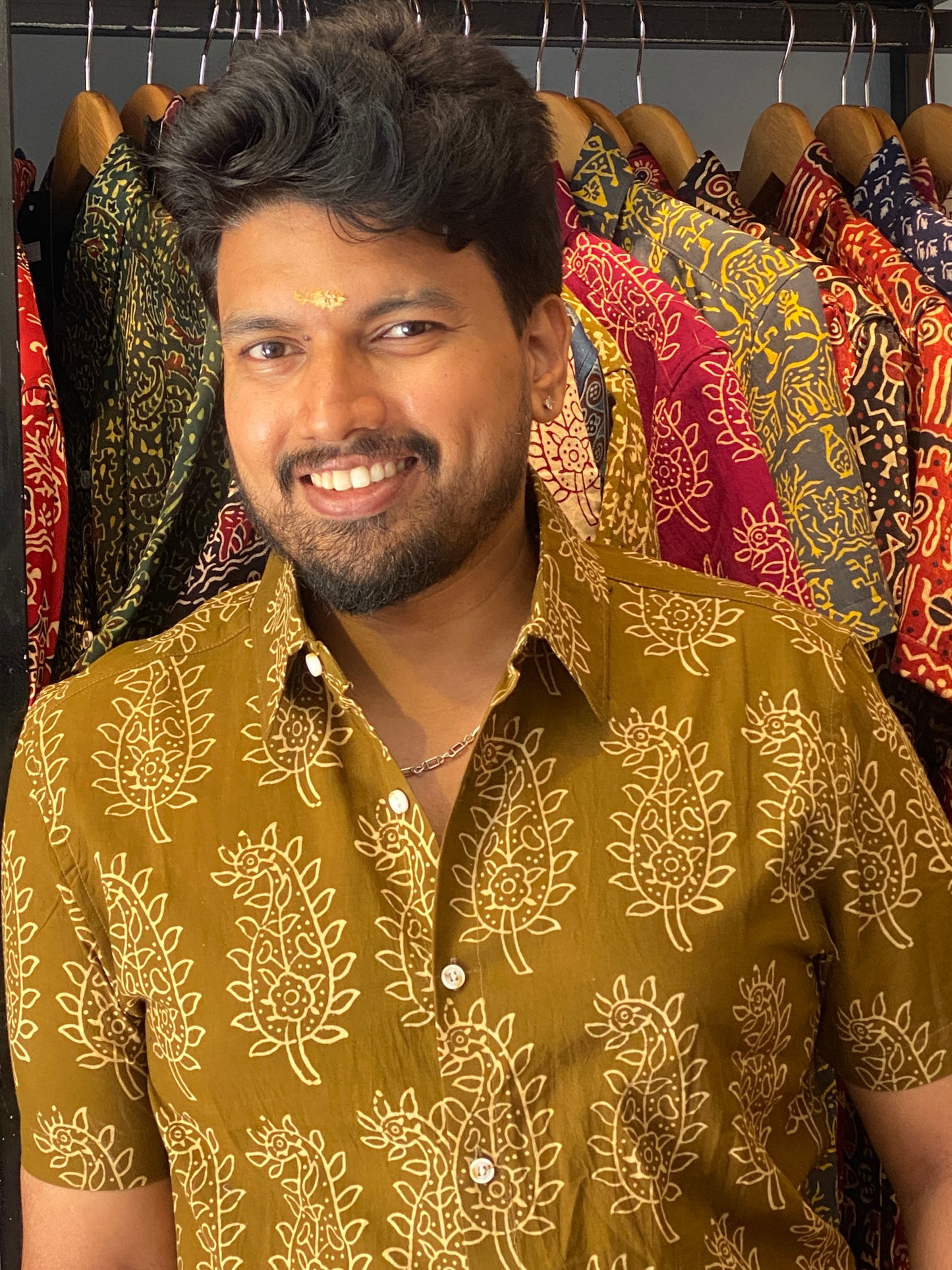 Pure Cotton Handblock Printed Shirt