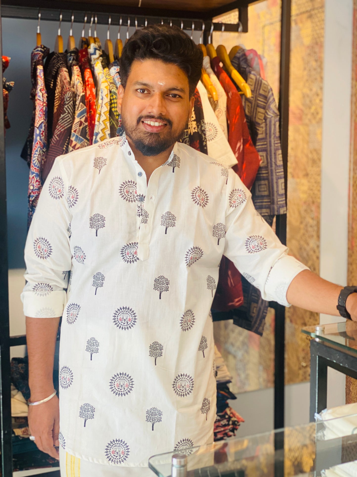 Cotton Printed Short Kurta
