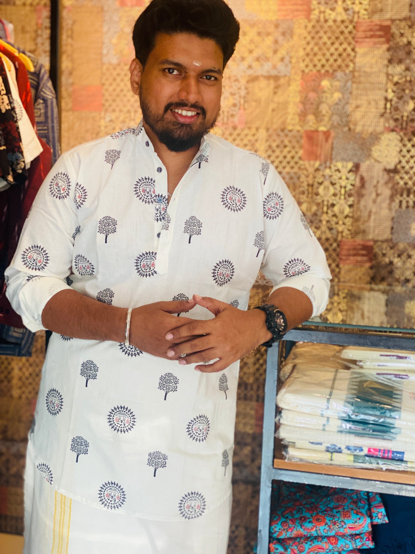 Cotton Printed Short Kurta