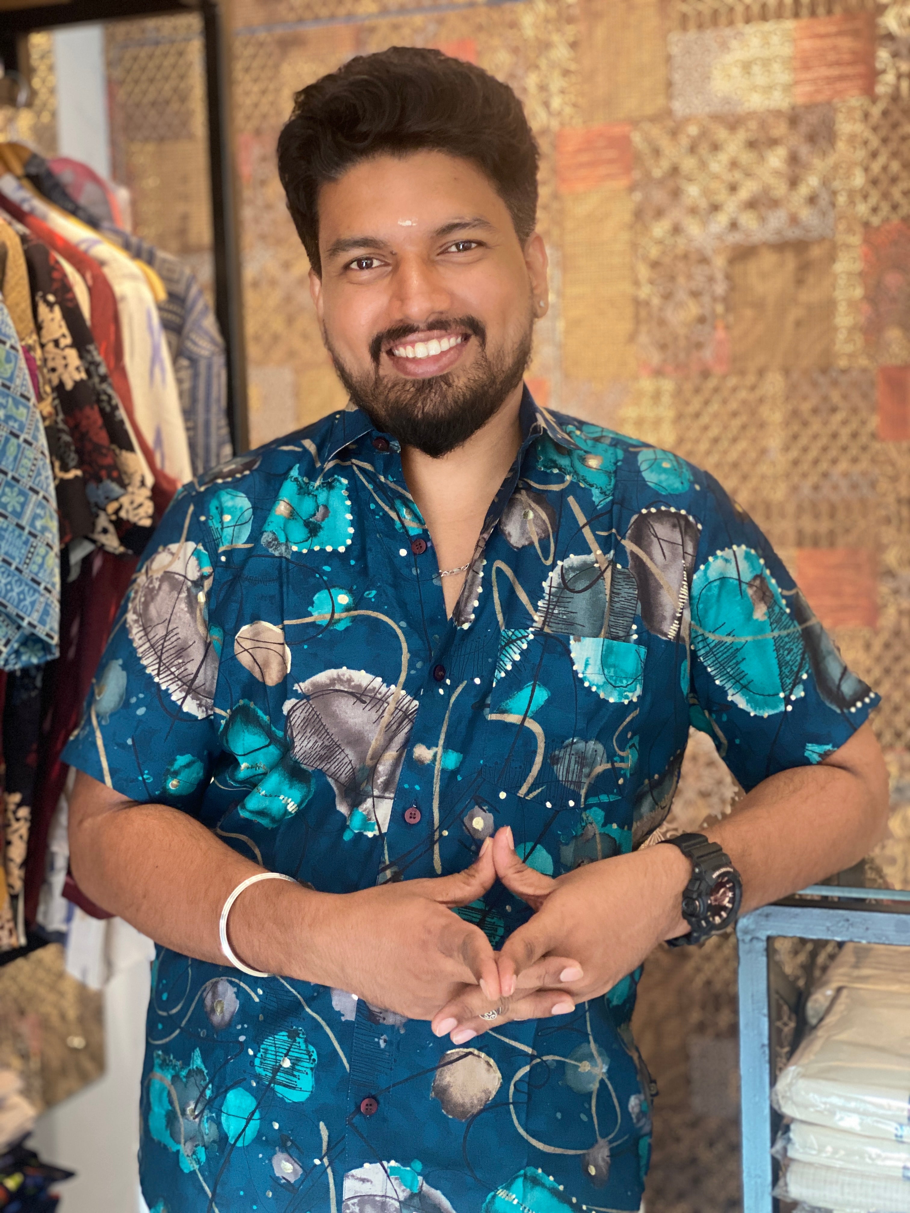 Muslin Digital  Printed Shirt