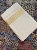 Hiranya H001-  Golden Kasavu Dhoti