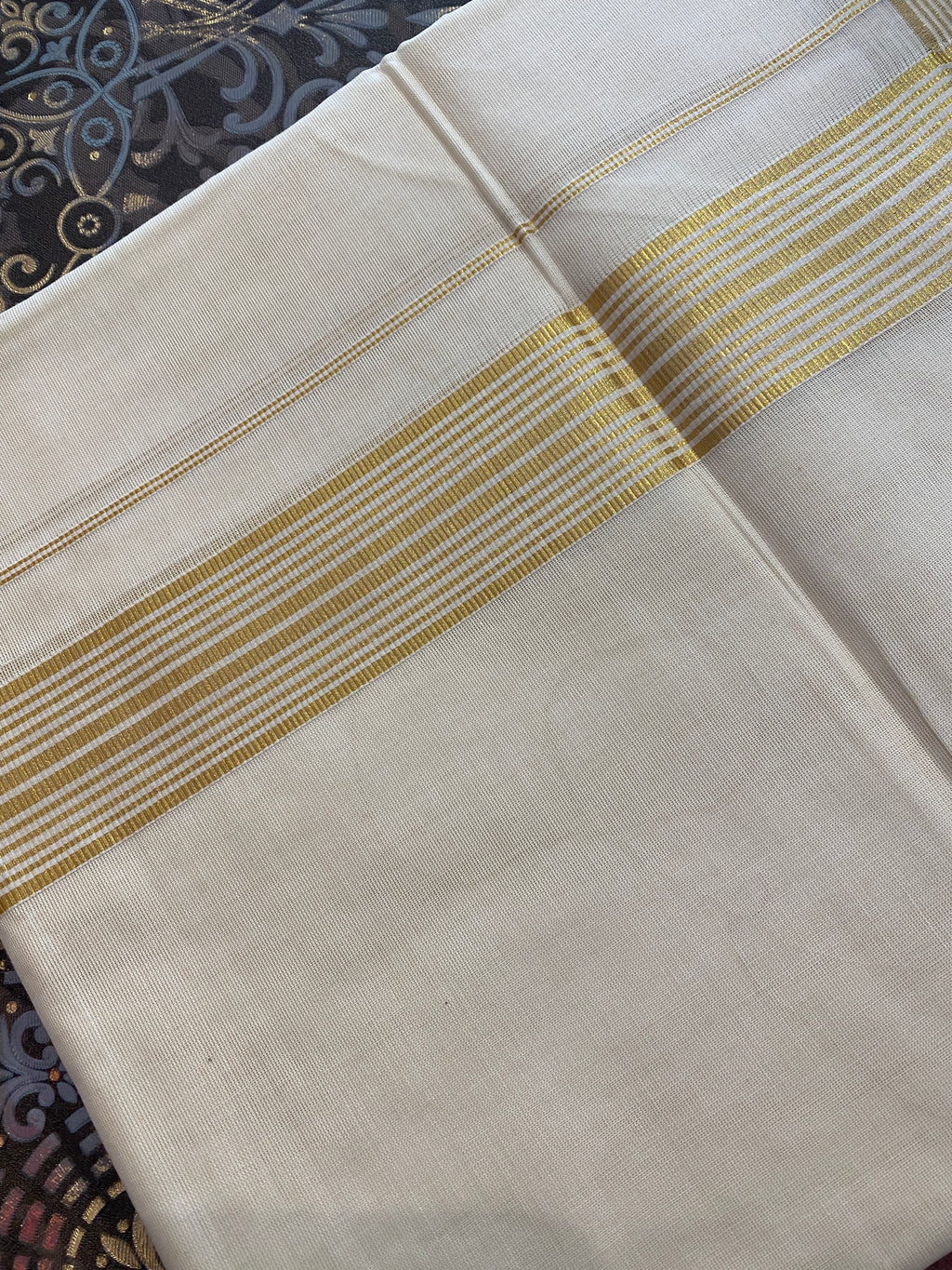Hiranya H001-  Golden Kasavu Dhoti