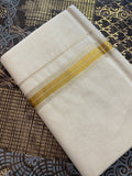 Hiranya H004 – Golden Kasavu Dhoti