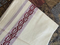 Aruna A001 – Rose Gold Zari Border Dhoti