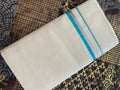 Rajatha R009 – Turquoise Kara Silver Kasavu Dhoti
