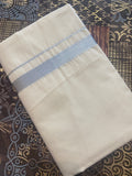 Rajatha R007 - Silver Zari Border Dhoti