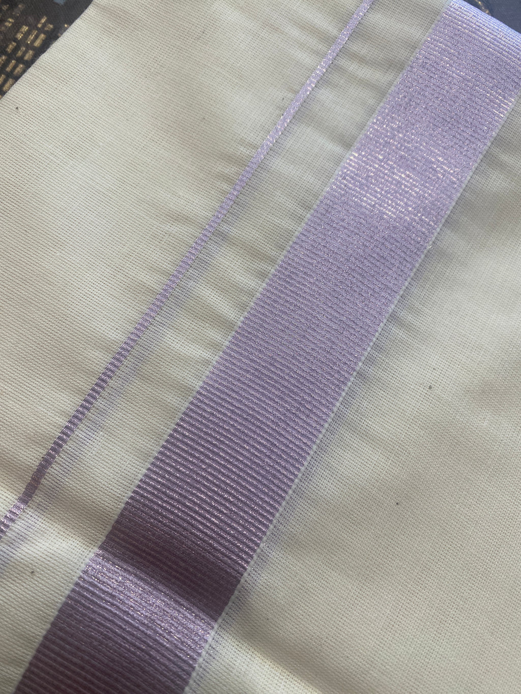 Aruna A003 – Rose Gold Zari Border Dhoti