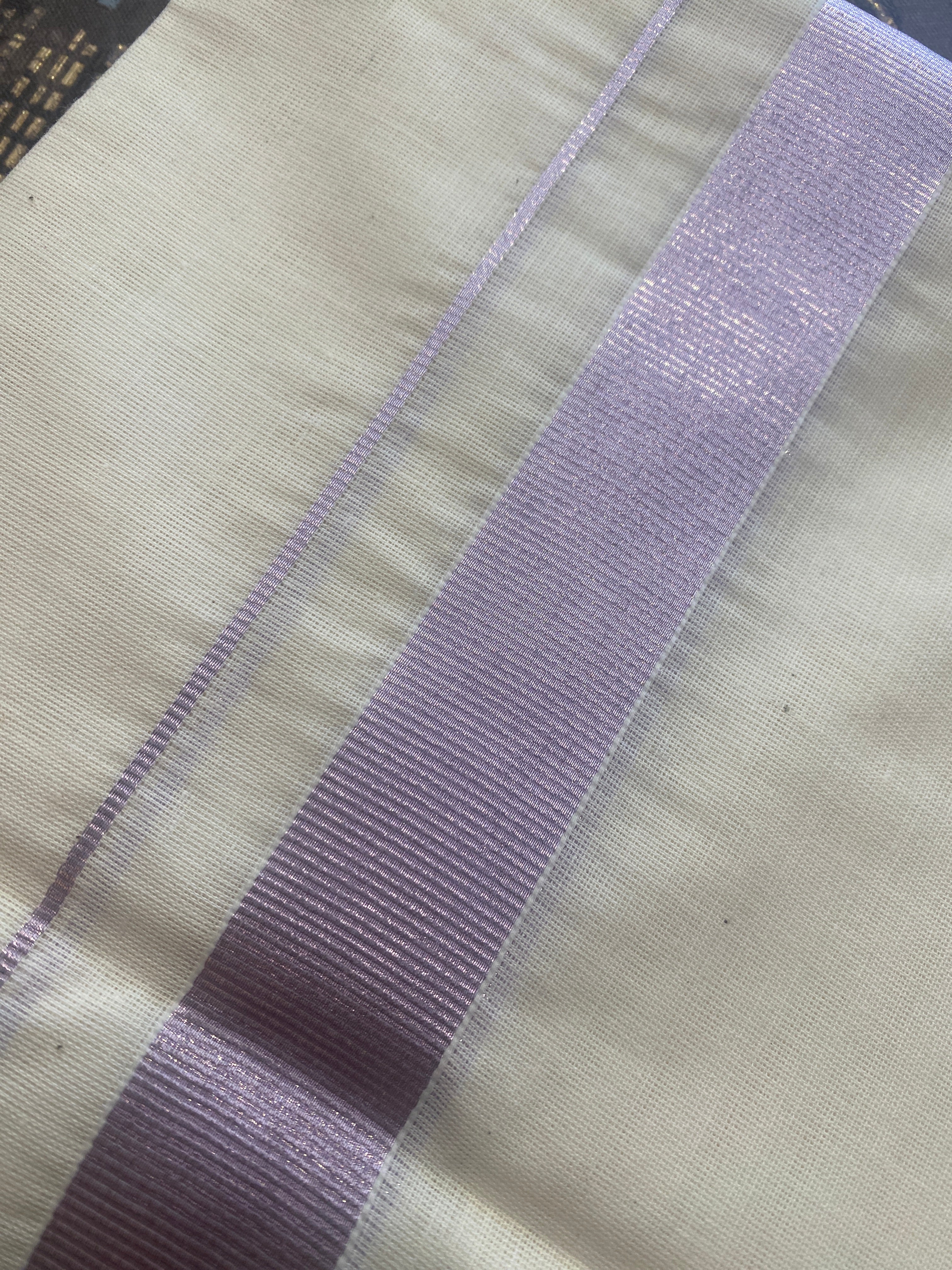 Aruna A003 – Rose Gold Zari Border Dhoti