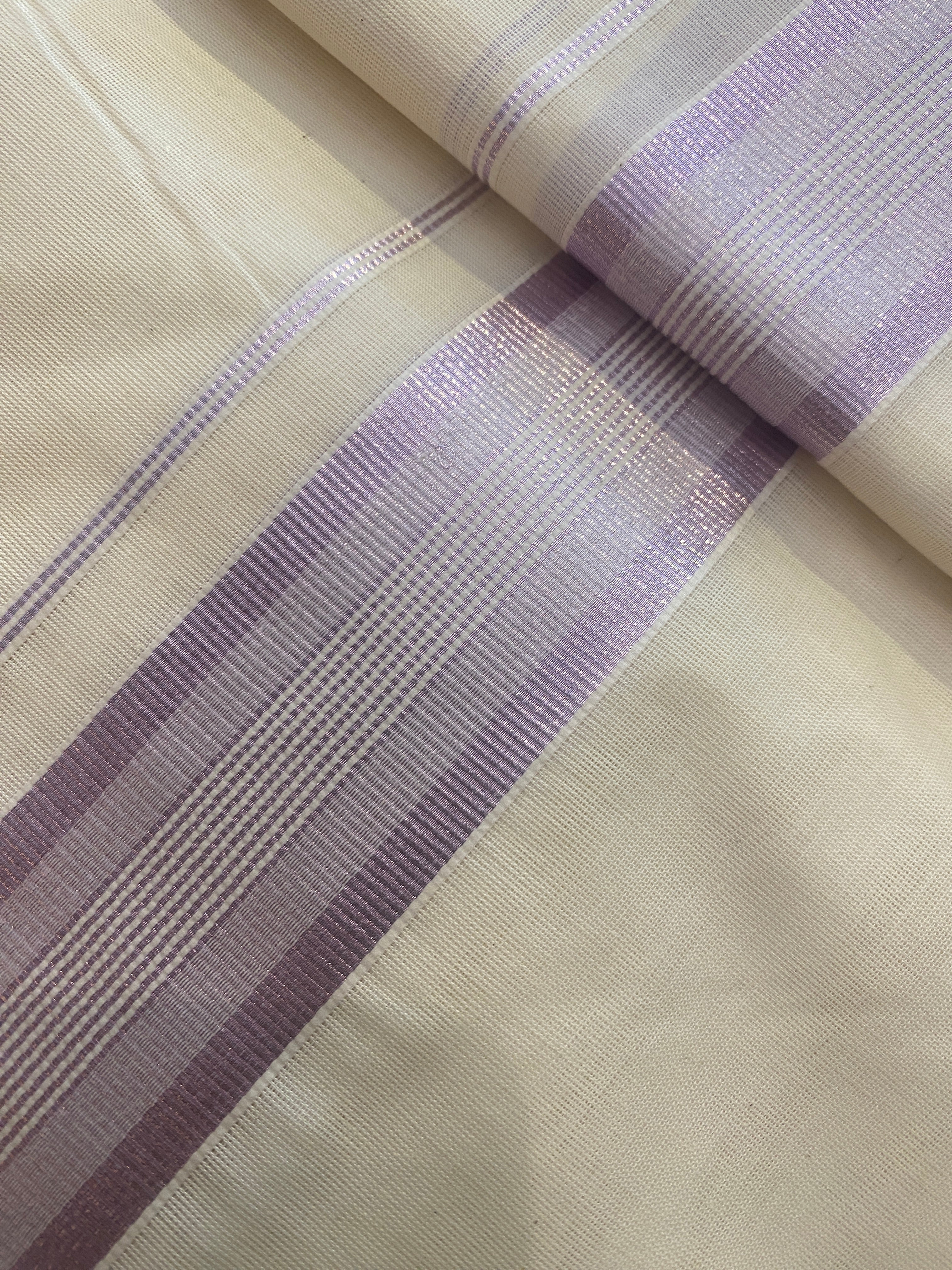 Aruna A004 – Rose Gold Zari Border Dhoti